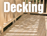 Ribbed deck boards with handrail surround
